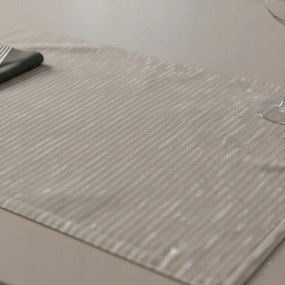 Podkładka pod Talerz Szara w Paski Stripe Mata na Stół 33x45 cm dekoracyjna