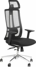 Fotel biurowy AKCENT czarny