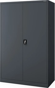 Szafa biurowa metalowa szeroka i głęboka antracytowa, 1150x1850x600 mm: JAN II D600