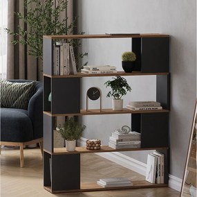 Rozdzielacz pokoju antracyt/złoty dąb 100x24x124.5 eneos