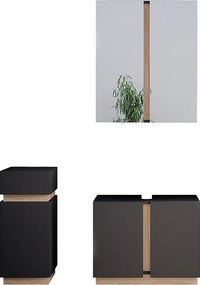 Zestaw mebli łazienkowych antracyt 70x34x55 gloria