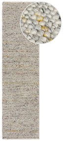 Kremowy chodnik z mieszanki wełny tkany ręcznie 60x230 cm Minerals – Flair Rugs