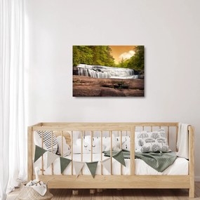 Obraz na szkle wodospadu (70x50 cm)