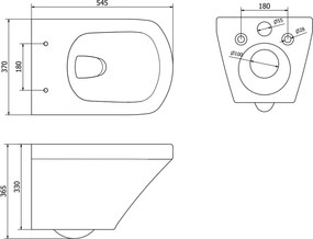 Mexen Vito miska wc Rimless z deską wolnoopadającą slim, duroplast, biała połysk - 30174000
