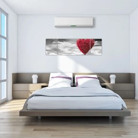Obraz - serce z koroną drzewa (170x50 cm)