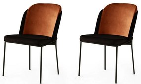 Zestaw krzeseł do jadalni Dore Tile Red and Black, 2 szt.