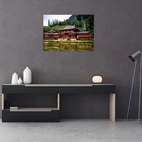 Obraz na szkle - Chińska architektura (70x50 cm)