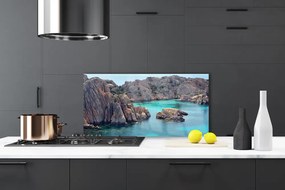 Panel Szklany Piaszczysta Zatoka wśród Skał