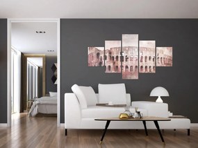 Obraz - Vintage pocztówka miasta N⁰2 (125x70 cm)