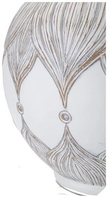 Biało-beżowa lampa stołowa z tekstylnym kloszem (wys. 59 cm) Atene – Mauro Ferretti
