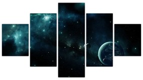 Obraz - Życie w kosmosie (125x70 cm)