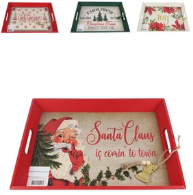 Świąteczna drewniana taca CHRISTMAS - różne warianty Wersja: Joy