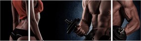 Obraz - Fitness (170x50 cm)
