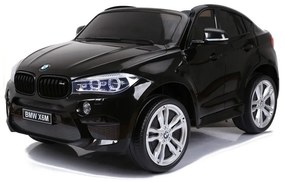 Auto na akumulator bmw x6m czarne dwuosobowy fotel