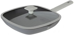 Tytanowa patelnia grillowa ze szklaną pokrywką C7-S06