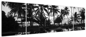 Obraz tropikalnej wyspy (170x50 cm)