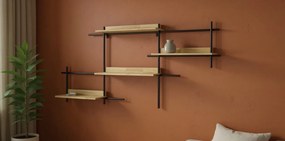 Metalowa półka ścienna SQUARE 114x50 cm