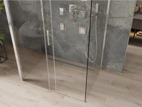 Mexen Omega-3S kabina prysznicowa 3-ścienna, rozsuwana 100 x 80 cm, transparent, chrom - 825-100-080-01-00-3S