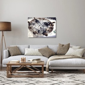 Obraz na szkle - szampan w lodzie (70x50 cm)