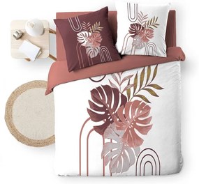 Biało-różowa bawełniana pościel dwuosobowa 240x220 cm Astria – douceur d'intérieur