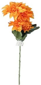 Sztuczna kwiat Dahlia żółta, 54 cm