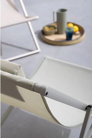 Szarobrązowy metalowy leżak ogrodowy Taylor – Bizzotto