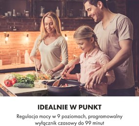Klarstein Delicatessa 90cm Płyta Indukcyjna 5 Stref Gotowania Czarny