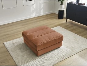 Pomarańczowy aksamitny podnóżek Sierra – Bobochic Paris