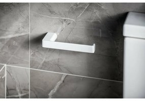 GEDY PI2402 Uchwyt na papier toaletowy Pirenei bez pokrywy, biały mat