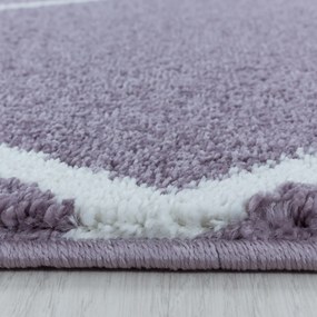 Dywan nowoczesny Rio romby fioletowy 160 cm x 230 cm