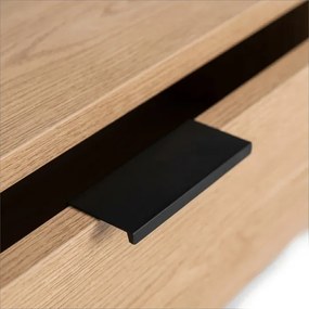 Ławostół Rozkładany LUCA 100 cm Dąb/Czarny Loft - Stół i Ława do Salonu