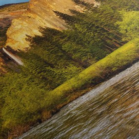 Obraz- Skały nad jeziorem (70x50 cm)