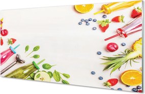 Szklany Panel Zielony Koktajl Szpinakowy