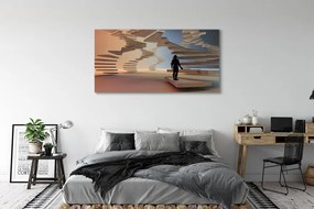 Fotoobraz na płótnie Przestrzenna Konstrukcja Schodów