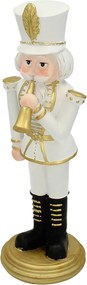 Figurka Dziadek do orzechów 31cm white