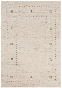 Dywan shaggy Nomadic  boho kremowy 120 cm x 170 cm