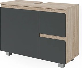 Szafka podumywalkowa antracyt 80x33x60.8 j-shape