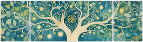 Obraz – Magiczne drzewo ze spiralami (170x50 cm)