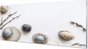 Szkło do Kuchni na Ścianę Wielkanocne Pisanki i Bazie