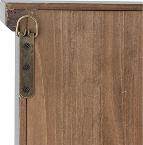 Czarna witryna z litego drewna jodłowego wisząca 50x80x14 cm Hazem – Bloomingville