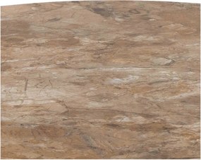 Brązowy okrągły stolik z ceramicznym blatem ø 60 cm Malta – Actona