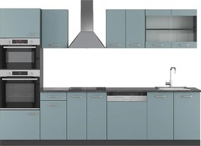 Aneks kuchenny niebiesko-szary/antracytowy 300x60x81.6 r-line