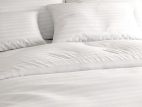 PrzytulneMieszkanie.pl PrzytulneMieszkanie.pl Hotelowa pościel z mikrofibry JASMINE biała - pasek 2 cm, hotelowa kieszeń Rozmiar pościeli: 70 x 90 cm | 140 x 200 cm