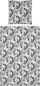 PrzytulneMieszkanie.pl PrzytulneMieszkanie.pl Pościel z bawełny renforcé BERRIES biało-czarna Rozmiar pościeli: 80 x 80 cm | 135 x 200 cm