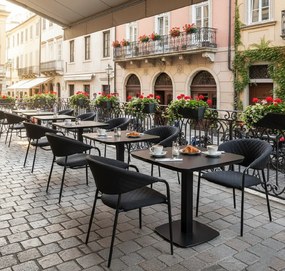 Doppler Picaso MELIA LIKA-TEX® antracyt - zestaw ogrodowy/gastronomiczny 2+1