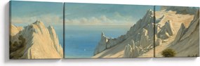Obraz - Georg Emil Libert, View of Sommerspiret, the Cliffs of Møn, reprodukcje (170x50 cm)