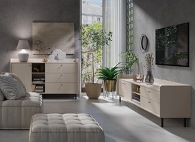 Komoda ASTREA 153,5 cm do Salonu Sypialni Odcienie beżu