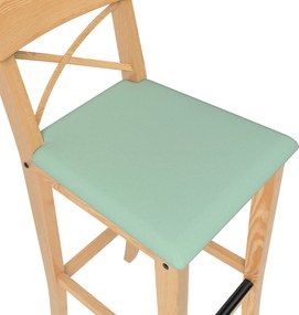 Pokrowiec na krzesło barowe Ingolf z tapicerowanym siedziskiem