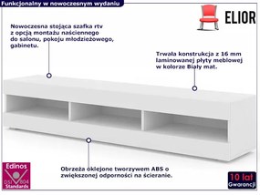 Biała stojąca lub wisząca szafka rtv - Sinto