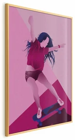 Plakat Powerslide 21x30 cm z ramą złotą bez marginesu ARTGEIST B